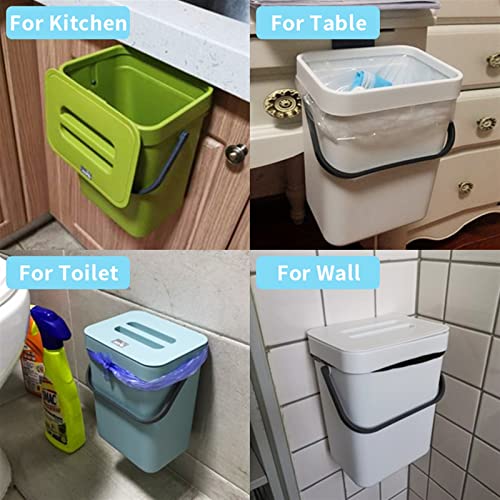 Zukeeljt smeće može visiti kante za otpad za kuhinju nordijsku vodootpornost zidnu montiranu kupaonicu toalet kantu za smeće s poklopcem
