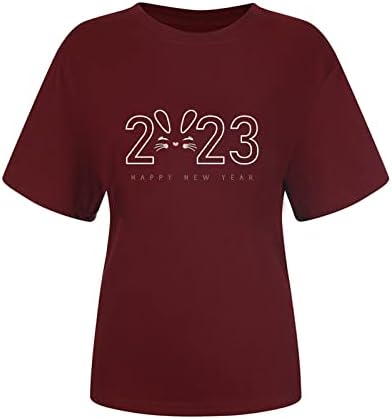 Bluza Lady Long Fall 2023 Odjeća kratki rukav Crewneck Pamuk Graphic Funny Plus veličina Top majica za žene HL HL