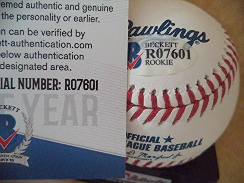Kolby Allard Atlanta Braves Rookie Godina potpisana Auto ML bejzbol beckett R07601