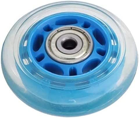 Koštari 2.5in PU plavi prozirni kotači kotači kotači sa kolicima za prtljag klizačima tihi kotači kotač klizača