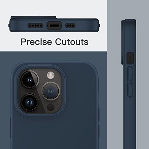JeTech silikonski futrola za iPhone 14 Pro 6,1 inčni, svilenkasto-mekani dodir za zaštitnu futrolu telefona, otporna na udarce sa