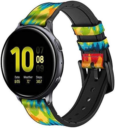 CA0755 Tie dye kože i silikonske pametne trake pametnog sata za Samsung Galaxy Watch, WATT3 Active, Active2, zupčanik, brzina S2 klasična veličina