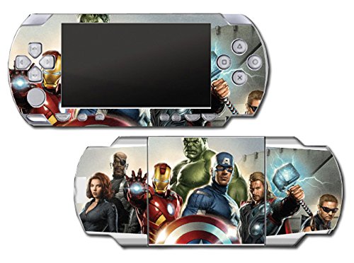 Avengers Nick Fury Hawkeye Black Widow Thor Hulk Iron Man Video Game Vinilna naljepnica naljepnica za kožu za Sony PSP PlayStation Prijenosni originalni sistem serije FAT 1000