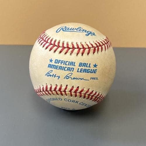 Dave Winfield Hofer potpisao je Oal B Brown Baseball Auto sa hologramom B & E - autogramirani bejzbol