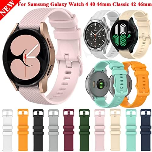 FEHAUK 20mm narukvica Narukvica za TicWatch E za Garmin Venu za Forerunner 645 Silikonski Smartwatch traka za sat