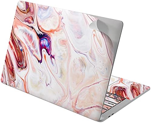 Lex alterna vinilna koža Kompatibilna s MacBook zrakom 13 inčni Mac Pro 16 Retina 15 12 2020 2019 2018 Estetski ružičasti mramorni kamen priroda obojena umjetnost dodirna traka Dizajn laptop poklopca naljepnica naljepnica naljepnica naljepnica