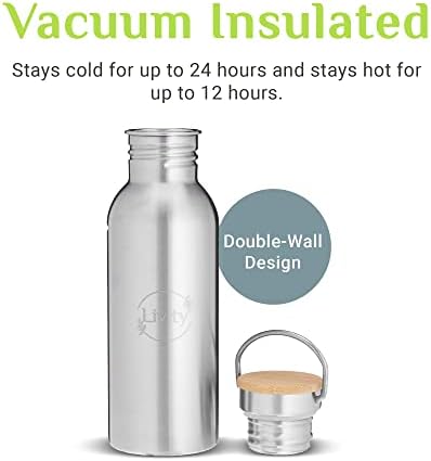Livnost Yoga - boca za izolirana voda od nehrđajućeg čelika, boca s tankim vodama, razreda hrane, izdržljiva i suđa za pranje suđa,