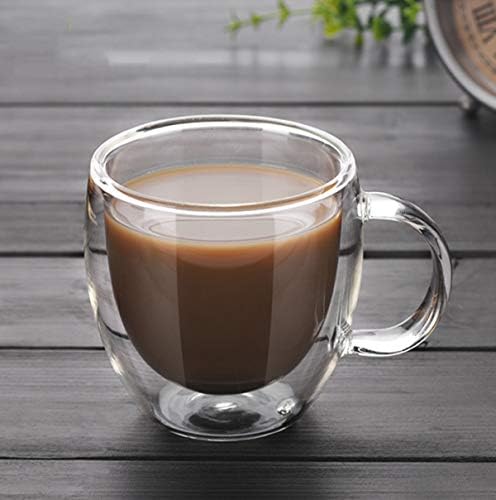 Dvodijelna dvokrevetna čaša za kafu s ručkom za dnevnu ili uredsku upotrebu, 5 unci