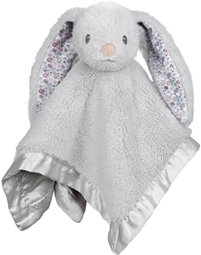 Beilomu Bunny Beby Security Bobet meka plišana beba Snuggle igračka za igranje Lijepo punjene životinje Uskršnji tuš poklon za dječake, djevojke, novorođenčeta novorođenčad, siva 14 inča