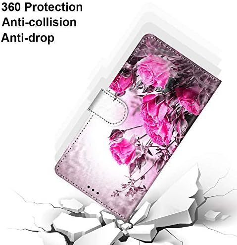Tznzxm za ZTE Avid 589 novčanik slučaj, Rose Painting dizajn Premium PU Koža Flip Style Cover nosač kartica držač slota zaštitni magnetna