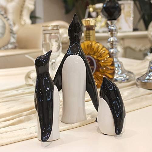 Zamtac Modern Penguin's Trobojsko stanovništvo Početna Keramičke figurice Minijaturni zanat za životinje Kućni ukras Pribor Pokloni