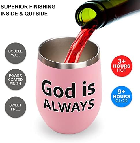 Bog je uvijek vjerni puh hlap vakuum izolirana čaša od nehrđajućeg čelika kava putni šalica boca 12 oz sa poklopcem