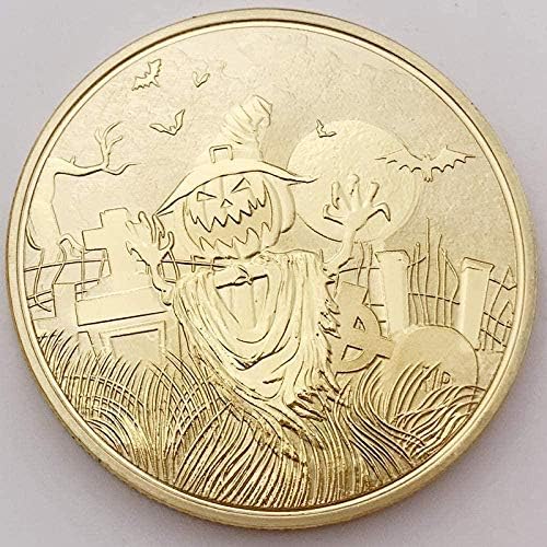 Europski i američki tradicionalni odmor za halloween Eve Kovamorativni kovanica Sažar za prazničnu kovani novac Zlatni novčići za