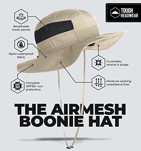 Teška traka za muškarce za muškarce i žene - Boonie Hat - Muška šešir na plaži, kampovi, vrtni šešir, vanjski šešir, disketa