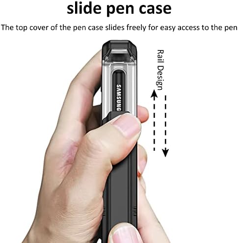 za slučaj Z Fold 3, slučaj Galaxy Z Fold 3 sa držačem olovke & ugrađeni zaštitnik ekrana, zaštita šarki & postolje sa magnetnom zaštitnom
