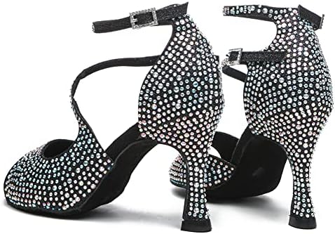 Ruybozry Ženske otvorene cipele za plesne plesne cipele Salsa Ballroom Perfect Perse Party Plesne cipele, YCL522