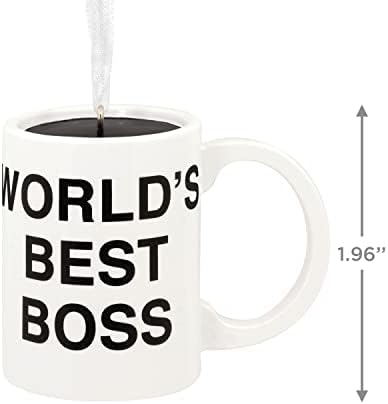 Hallmark the Office World's Best Boss Coffee Mug Božićni ukras