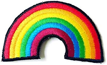 TH Rainbow Crtani logo Gay Pride Lezbijska dugačka obloga vezena sa šivanjem željeza na patcku za ruksake Jeans Covet