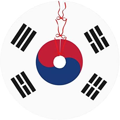 Suknja za božićnu drvvu, 30-48 inča Južnokorejska stabla zastava za božićne ukrase Ukrasi za odmor