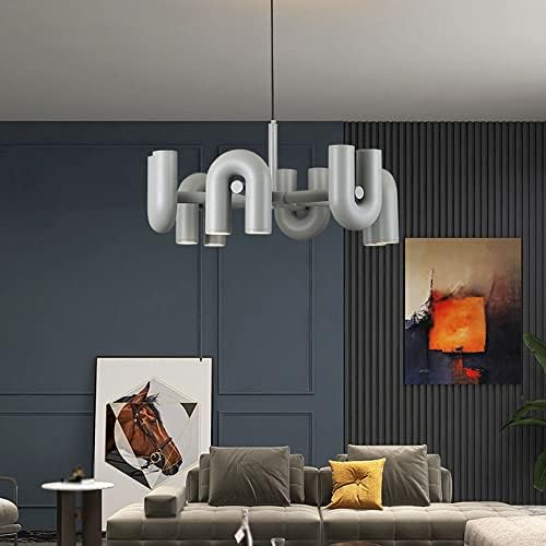 Moderna kreativna u obliku oblika - LED tri -kolor zatamnjena željeznica Privjesak svjetla stropne svjetiljke za dnevni boravak kuhinjskog