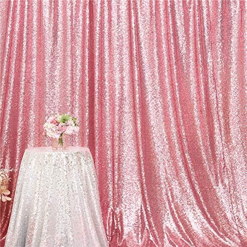 Vječna ljepota fuksija Pink Sequin pozadina za vjenčanje fotografija pozadina za zabavu, 10ft X 10ft