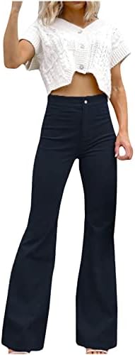 Flare pantalone za žene Ženski čizma za boolcut donji deo Yoga visoki struk rastezljetne ležerne hlače za vježbanje