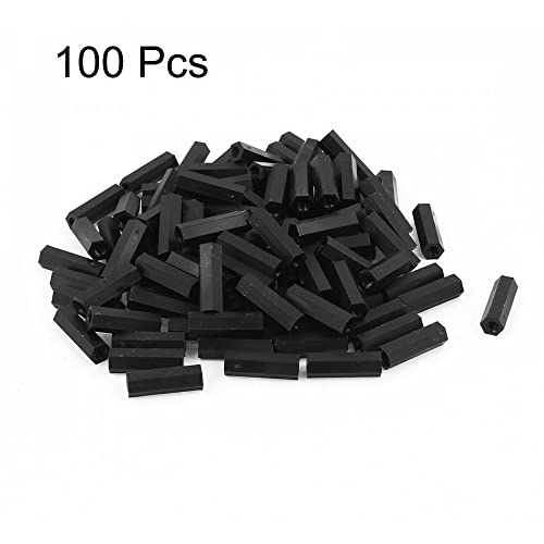 Izvori karte Ženski navoj HEX SASTAVLJE NYLON SPACER M3X18MM Black 100pcs