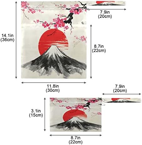 Huxino Vodootporne vlažne suhom japanskom pejzažom, dječje krpe za djecu Organizator Torbe za višekratnu upotrebu Torbe za višekratnu