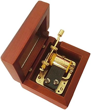 FNLY 18 Notes ručno radilo Drvena muzička kutija sa pokretom za oblaganje zlata u smeđim glazbenim poklon kutijom, legenda o muzičkoj kutiji Zelda Theme