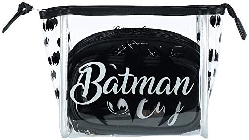 DC Comics Batman Gotham City Cosmetic Travel Makeup Torba i četka 3 komada Poklon set