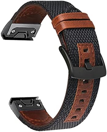 Kappde Quick Release Kožni sat traka za Garmin Fenix ​​6 6x Pro Easy Fit remen za Garmin Fenix ​​3 3HR 5x 5 Plus 6 PRO narukvica