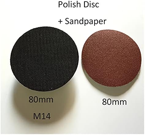 Brusni papir od metala od drveta 1 m14x75mm 3-inčni polirani disk + 10 ljepljivi brusni kanal od 75-80 mm kutna brusilica