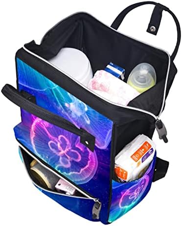 VBFOFBV ruksak pelena, torbe za promjenu pelena Multifunkcijsko putovanje, uniseks i elegantne, obojene meduze morske životinje