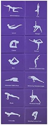 MMLLZEL sklopiva prostirka za jogu PVC podloga za vježbanje debela neklizajuća sklopiva teretana za fitnes pilates potrepštine podna