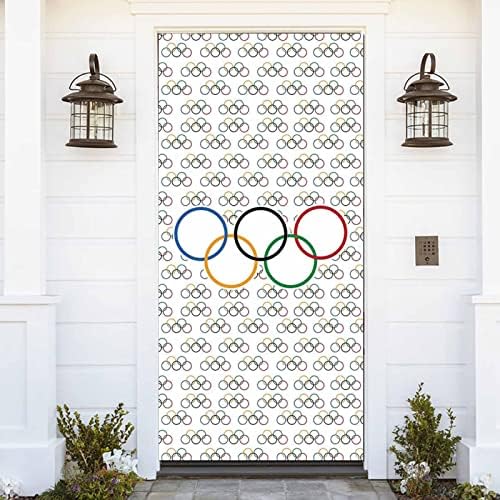 Olympic Sport Door Banner Decor Supplies Olympic Rings International Banner Photo pozadine zemlje za otvaranje sportskih klubova Party