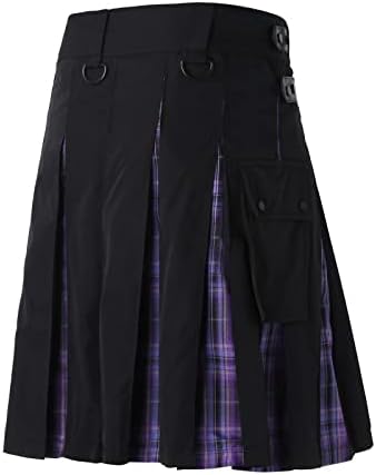 Unutarnji Vanjski Muška Moda Casual škotski stil karirani kontrast džep Plisirana suknja veliki i visoki sportovi
