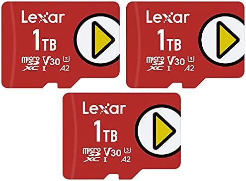 Lexar LMSPLAY001T-BNNNU Play 1TB microSDXC UHS-I memorijska kartica do 150MB / s pročitajte 3 Paket