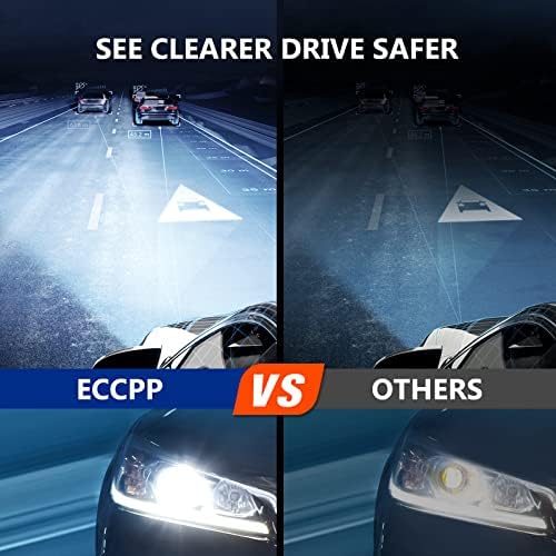 ECCPP par za montažu farova za Chevy Impala 2006-2013, za Chevy Impala Limited 2014- Chrome Housing Clear Reflector Clear Lens