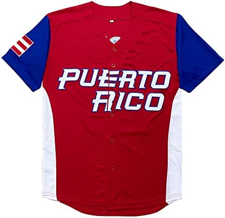 Kekambas Puerto Rico # 21 Roberto Clemente World Game Classic Muškarci Baseball Jersey