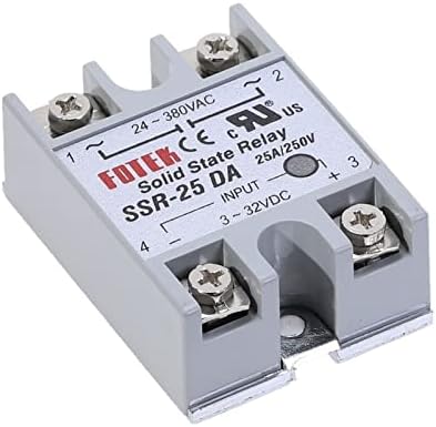 SHUBIAO 1PCS SSR-25DA 25A SOLIDNI relejni modul 3-32V DC ulaz 24-380Vac