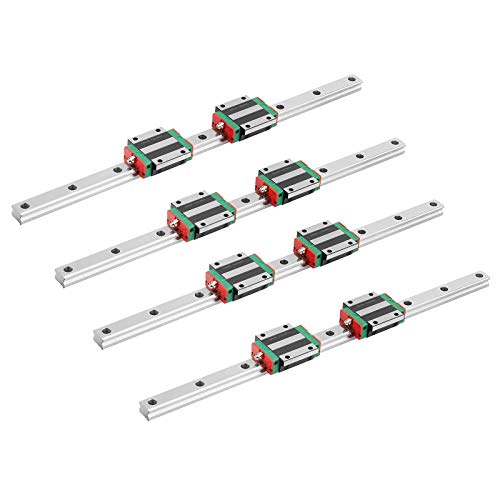 Mssoomm 15mm EGW15 CNC kvadratni Linearni komplet vodilice 4kom EGW15-36.22 inča / 920mm +8kom EGW15-CA nosač klizača za 3d štampač