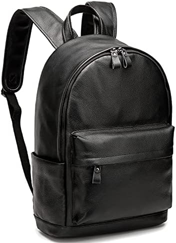 CPJ ruksak od prave kože odgovara 15,6 Laptop Casual Daypack Školska torba za dječake i amp; djevojke