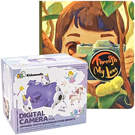 Kidamento digitalna kamera za djecu Model V Iris jednorog, knjiga aktivnosti fotografija kroz moj objektiv, paket