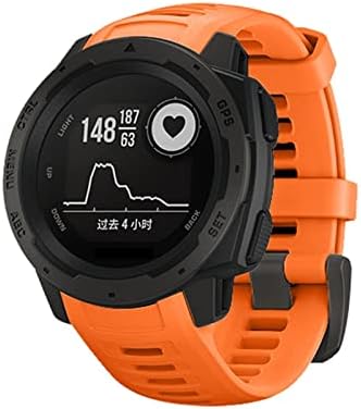 Ladcy Brzi puštanje kaiše za silikonske remene za Garmin Instinct zamjenski kaiš Easy Fit Watch Wirstband