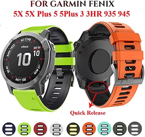 ANKANG silikonska traka za brzo oslobađanje za Garmin Fenix 7 7x 5X 5X Plus 3 3hr sat Easyfit traka za narukvicu za Fenix 5 5 Plus