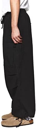 Muške široke labave kargo pantalone Hip Hop Streetwear džepovi sa vezicama široke nogavice Jogger kargo pantalone za muškarce