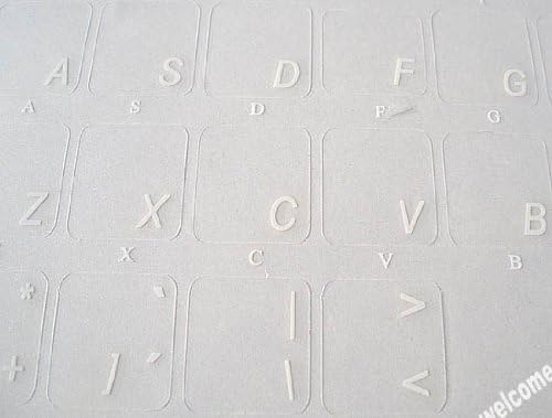 Portugalske tradicionalne prozirne naljepnice sa bijelim slovima za laptope Desktop računari tastature