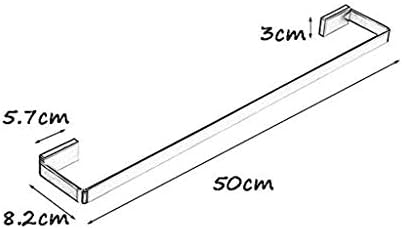Lymjj ručnik, ručnik držač ručnika od nehrđajućeg čelika SUS 304, kupaonica hardverski nosač ručnika, savremeni stil, brušeni nikl