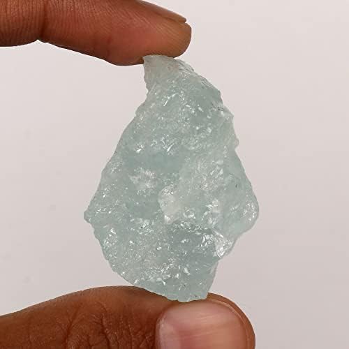 Gemhub 130.65 CT Aqua Sky Aqua Sky Aquamarine Grubi Kristal Prirodni čakra Labavi dragi kamen zacjeljivanje kristala za prevrtanje, rezanje, lapidary, Reiki
