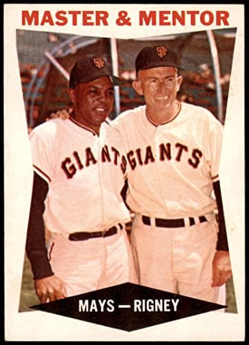 1960. topps # 7 Majstor i mentor Willie možda / Bill Rigney San Francisco Giants ex divovi